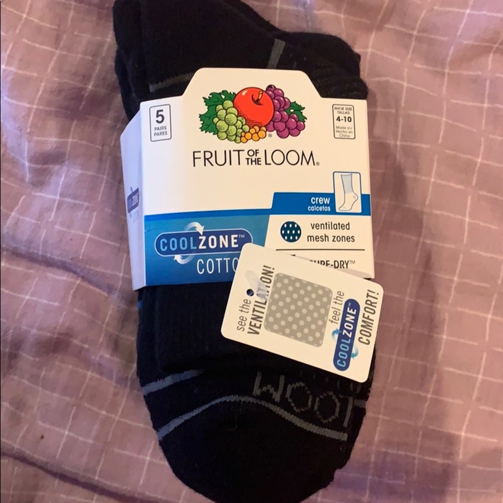 Socks still in package